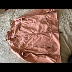 North face pink lightweight jacket size large